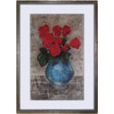 中堀慎治「Rose」テンペラ+テンペラ+テンペラ52.8 × 32.8 cm