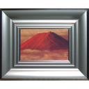 水戸童「赤富士」日本画