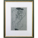 エゴン・シーレ「『The Graphic Work of Egon Schiele』より しゃがむ女」銅版画+銅版画