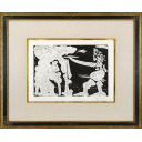 パブロ・ピカソ「『156シリーズ』より Untitled (19 decembre 1966 I) (B.1442)」銅版画+銅版画+銅版画