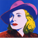 アンディ・ウォーホル「Ingrid Bergman with Hat」シルクスクリーン+シルクスクリーン