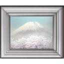 坪内滄明「桜富岳」日本画+日本画+日本画F6号