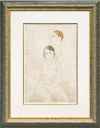 藤田嗣治「アルバム「女」よりより『裸婦二人』」銅版画