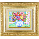 レスリー・セイヤー「Roses in Mixed Bouquet」油彩15.0 × 20.0 cm