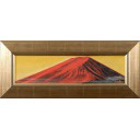 三木寿光「赤富士」日本画17.0 × 67.0 cm