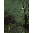 John Atkinson Grimshaw「月光」油彩+油彩10号