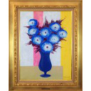 ジルベール・アルトー「青い花」油彩