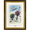 マルク・シャガール「『Les Quinze Dernières Lithographies de Marc Chagall』より 夢の青空　M.1040」リトグラフ+リトグラフ