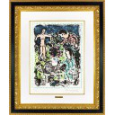 マルク・シャガール「『Les Quinze Dernières Lithographies de Marc Chagall』より 田園の集い　M.1042」リトグラフ
