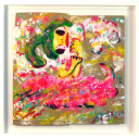 ロッカクアヤコ「Untitled 2014」ボードにアクリル41.0 × 40.0 cm