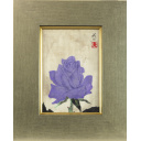 野村義照「紫-一輪」日本画