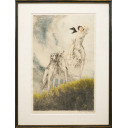 ルイ・イカール「ジョイオブライフ」銅版画58.5×38.0cm