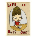 奈良美智「Life is Only one」木版画+木版画+木版画+木版画