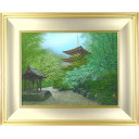 清水規「生明寺緑彩」日本画
