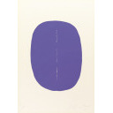 ルーチョ・フォンタナ「Concetto Spaziale (Oval violet avec fente)」スクリーンプリント+スクリーンプリント+スクリーンプリント+スクリーンプリント