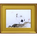 川合玉堂「朝陽雙鶴」日本画+日本画+日本画30.0 × 51.0 cm