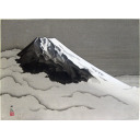 横山大観「富士」木版画+木版画