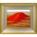 清水規「赤富士」日本画6号
