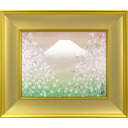 石踊達哉「富士にしだれ桜」日本画6号