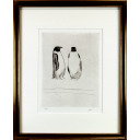 香月泰男「こうていペンギン」銅版画