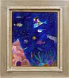 海作品（子供を描いた作品） :: 絵画買取・販売 - シバヤマ
