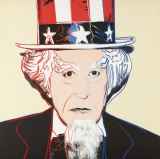 アンディ・ウォーホル「『Myths』より Uncle Sam」シルクスクリーン