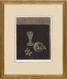 【真作保証】長谷川潔「開かれた窓と小鳩」ビュラン 直筆サイン 額装 版画 絵画 真作保証】長谷川潔「開かれた窓と小鳩」ビュラン 直筆サイン
