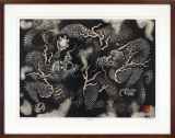 小泉淳作「双龍図」銅版画