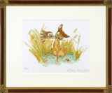 ウォルト・ディズニー「『Ollie Johnston Suite II』より The First Kiss - Bambi」リトグラフ