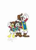ティム・ロジャーソン「『ミッキー&フレンズ』より 三銃士」紙にペン42.0 × 30.0 cm