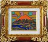 「田崎廣助 浅間山」1点|洋画家  日本画 日展 色紙画 福岡県 田崎広助 浅間山 | 絵画など美術品の販売と買取 | 東京・銀座