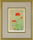 堀文子「ふしぐろせんのう」リトグラフ