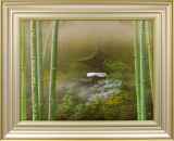 浅間雪景【清水 規】 絵画 清水規「浅間雪景」手彩＋ミストグラフ :: 絵画買取・販売