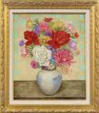服部和三郎、薔薇とアネモネ 水仙 チューリップ、F10号、真作油絵、新品油彩額付 Amazon.co.jp: 服部和三郎、薔薇とアネモネ 水仙 チューリップ