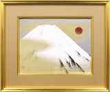 赤富士　寿富士　小山　硬 小さなキャンバス 赤富士 Small Canvas Hokusai's Mt. Red Fuji