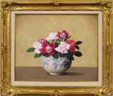 真作保証、百貨店購入【美品】  髙松秀和　[薔薇] 　6号　油彩画 　東京芸大卒 写実作品 :: 絵画買取・販売 - シバヤマ