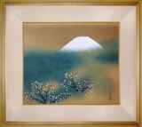 富士山 油彩画 木製フレーム付き 【値下げ中❗️】約40cm x 30cm 富士山 油彩画 木製フレーム付き 【値下げ中❗️】約40cm x 30cm