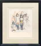 藤田嗣治「四十雀より『娼婦たち』」リトグラフ :: 絵画買取