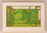 伊藤髟耳「新緑の頃・雨後」日本画M10号