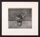 小磯良平「静物画」銅版画