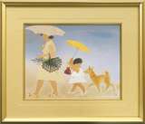 小倉遊亀「径」シルクスクリーン :: 絵画買取・販売 - シバヤマ
