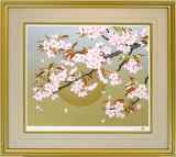 森田りえ子「山桜」　シルクスクリーン 森田りえ子「枝垂れ桜」リトグラフ :: 絵画買取・販売 - シバヤマ