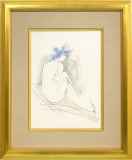 熊谷守一「裸」墨彩画33.4 × 24.2 cm