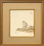 山口華楊「猿図」日本画26.8 × 24.2 cm