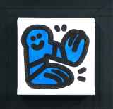 Mr.Doodle「A piece of 'Doodlings' (青)」アクリル15.5 × 15.5 cm