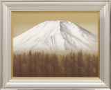 浅間雪景【清水 規】 絵画 清水規「浅間雪景」手彩＋ミストグラフ :: 絵画買取・販売