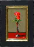 松井敏郎【赤い薔薇と果実】希少画集画、状態良好、新品高級額装付 写実作品 :: 絵画買取・販売 - シバヤマ