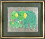 河嶋淳司／チャイルドライオン　複製画額装 河嶋淳司／チャイルドライオン 複製画額装 河嶋淳司／チャイルド