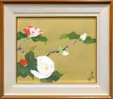 「真作」小倉遊亀「紫蘇の花」木版画　11/280　証書付き 真作」小倉遊亀「紫蘇の花」木版画 11/280 証書付き - メルカリ