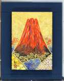 平松礼二「赤富士春秋」日本画SM